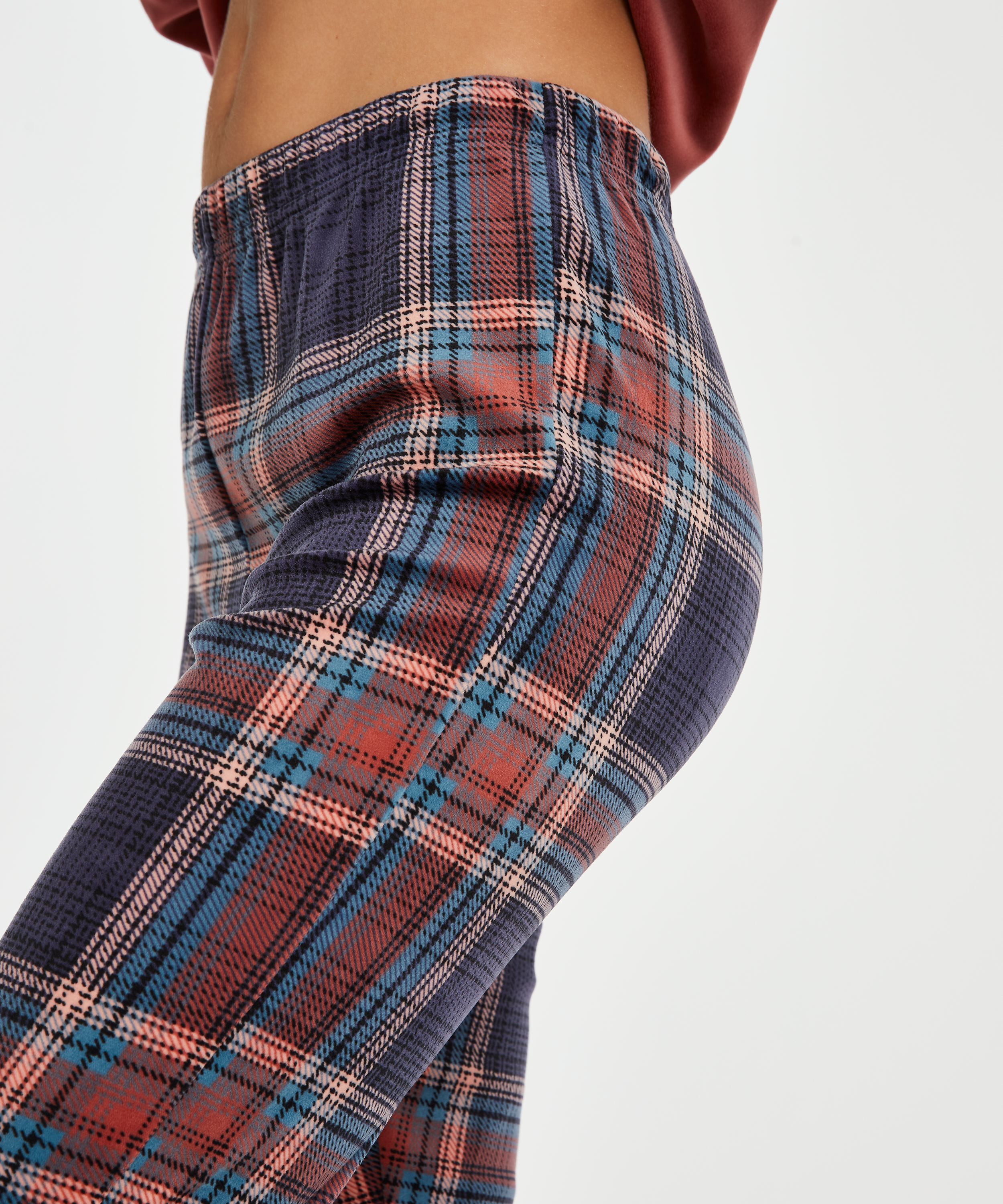 Sammetsleggings, blå, main