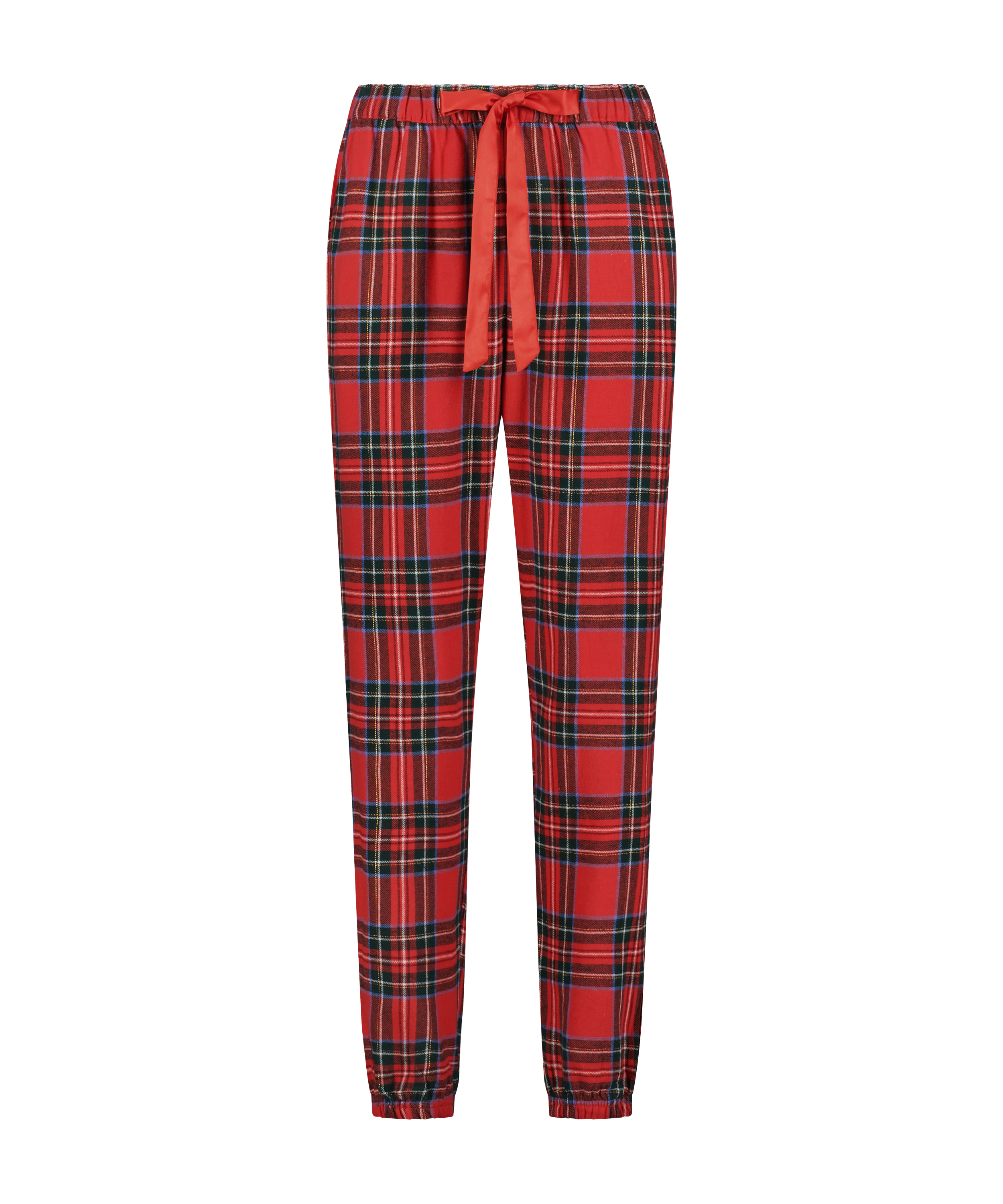 Pyjamasbyxori flanell, R&ouml;d, main