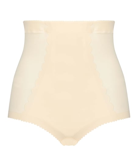 Skulpterande skubatrosor med h&ouml;g midja - Level 3, Beige