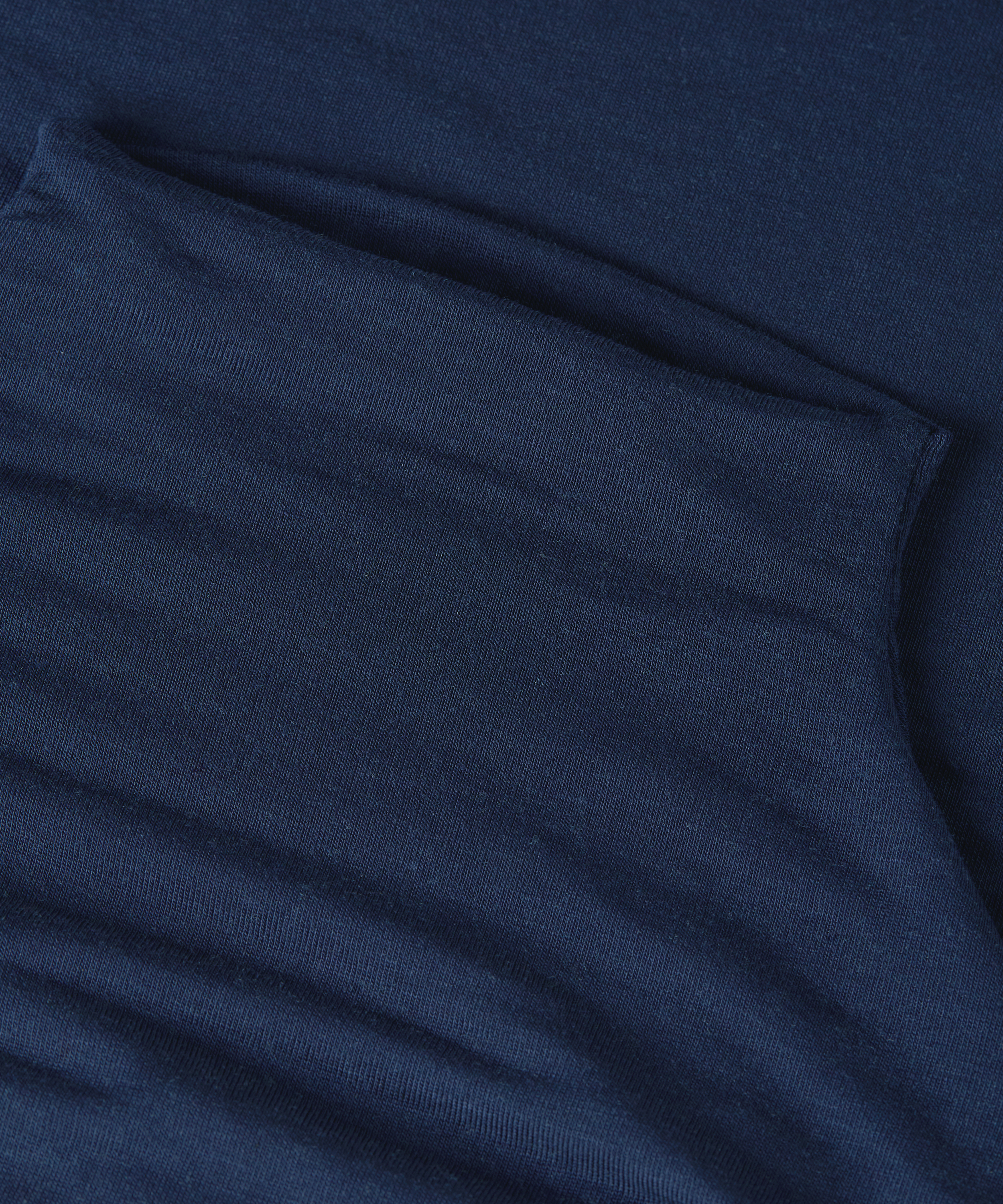 super soft cashmereblandad-topp med polokrage, Bl&aring;, main