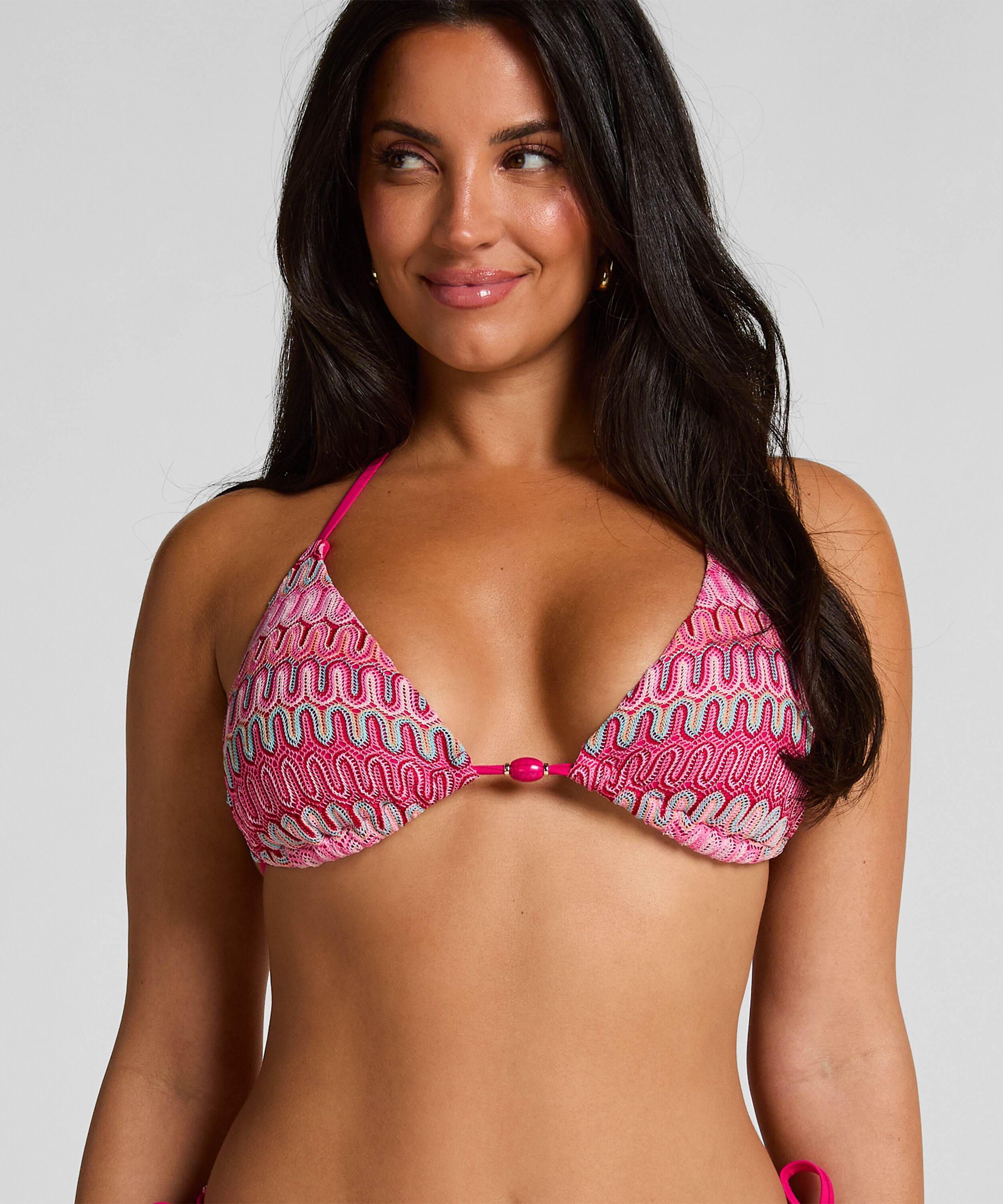 Cali triangelformad bikiniöverdel, Rosa