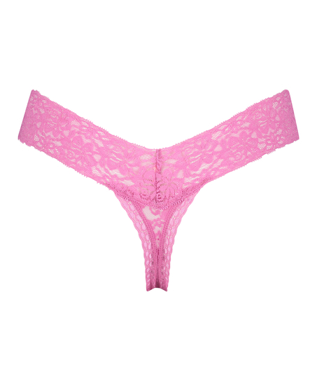Extra låg stringtrosa V-shape, Rosa
