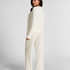 Pyjama Pant Loose Pointelle, Vit