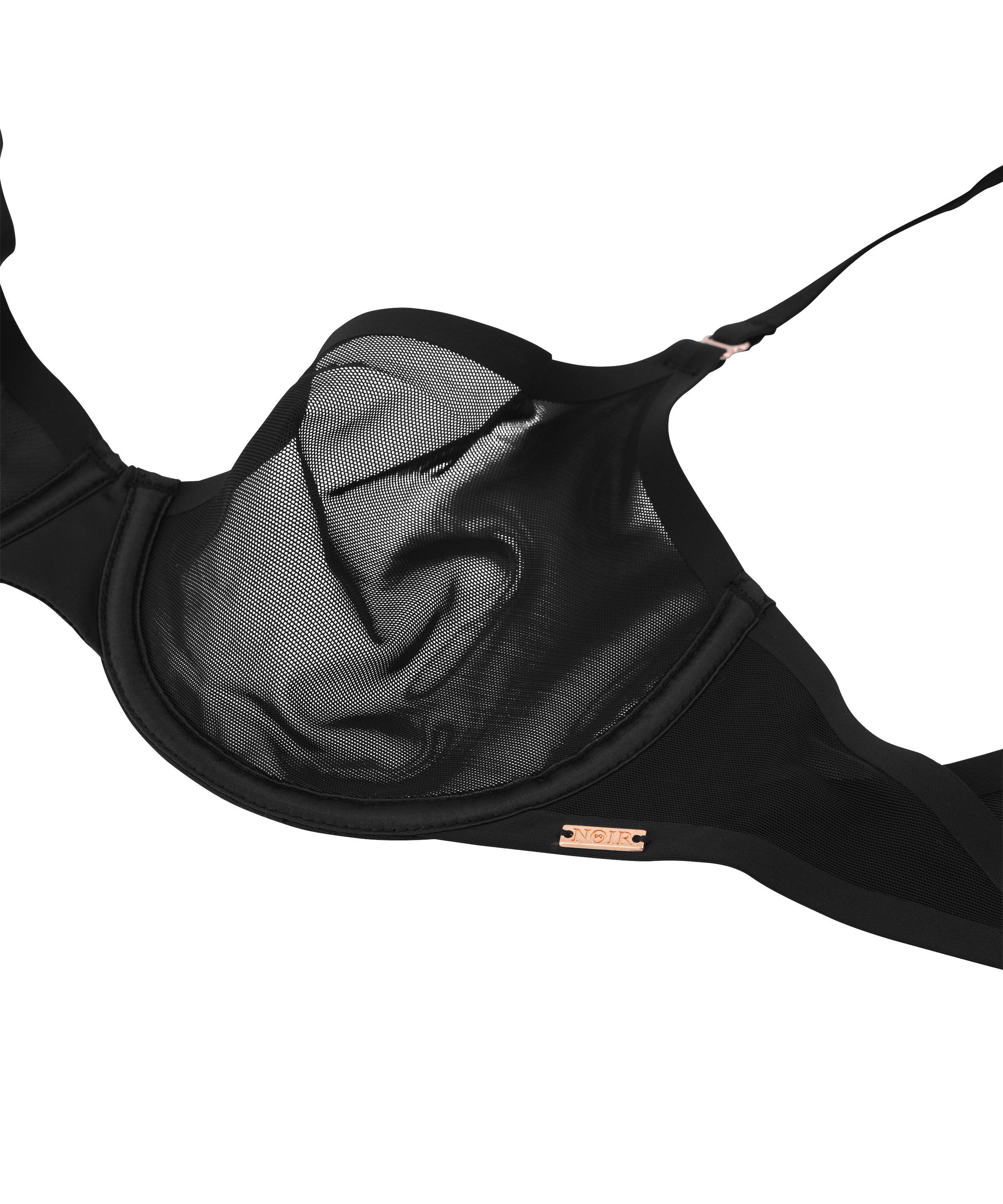 Icke-vadderad bygelbeh&aring; Essential, Svart, main