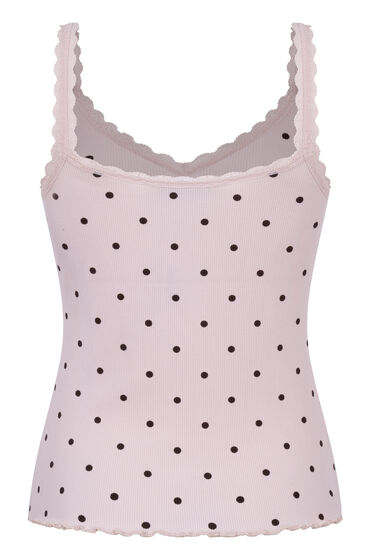 Hunkemöller Ribbad Jerseylinne med Spets dam – bild 2
