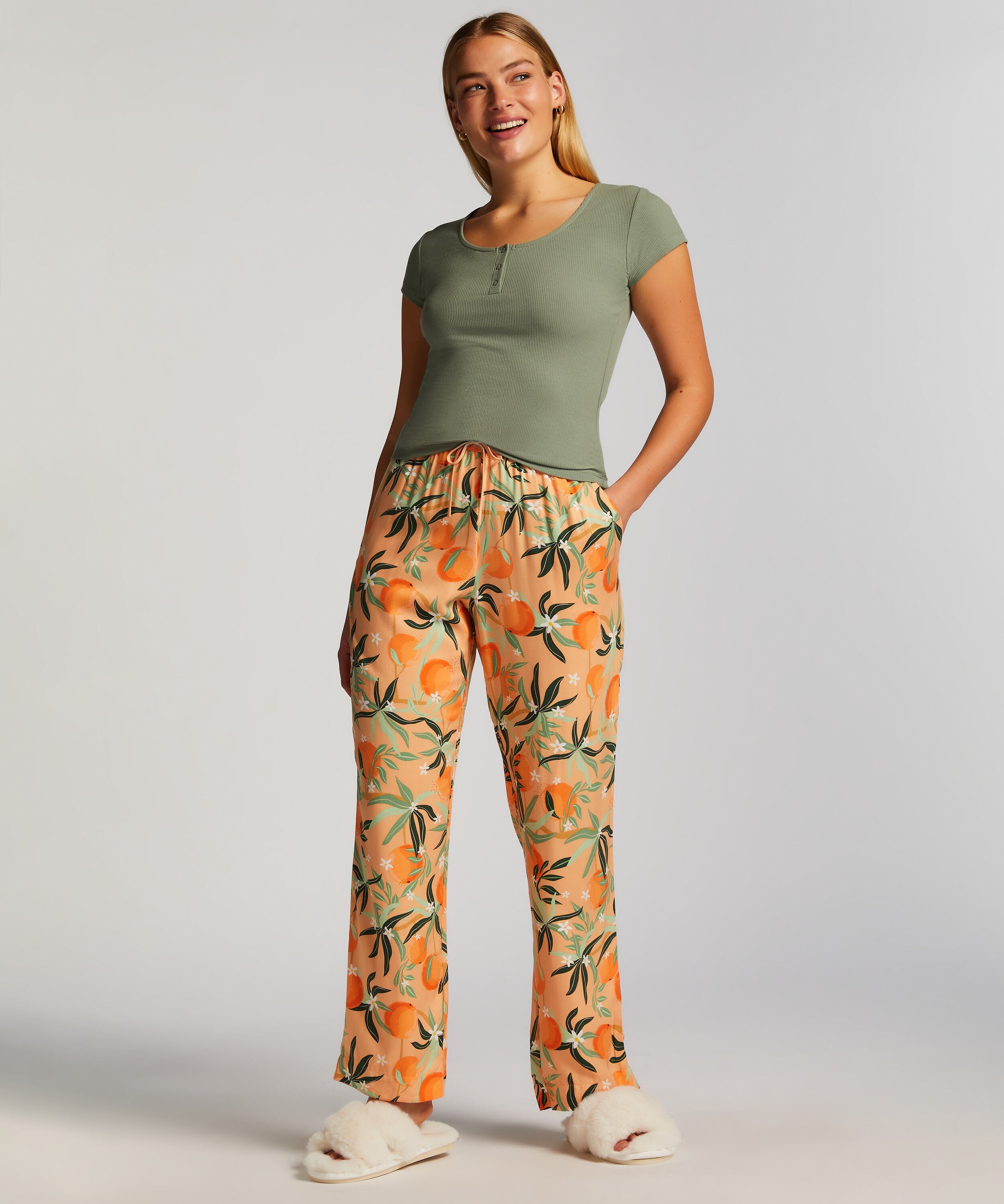Pyjamasbyxa Woven, Rosa