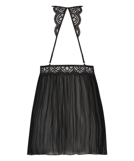 Babydoll i chiffong, Svart