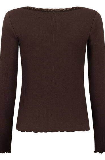 Hunkemöller Jersey Topp med Spets dam – bild 2