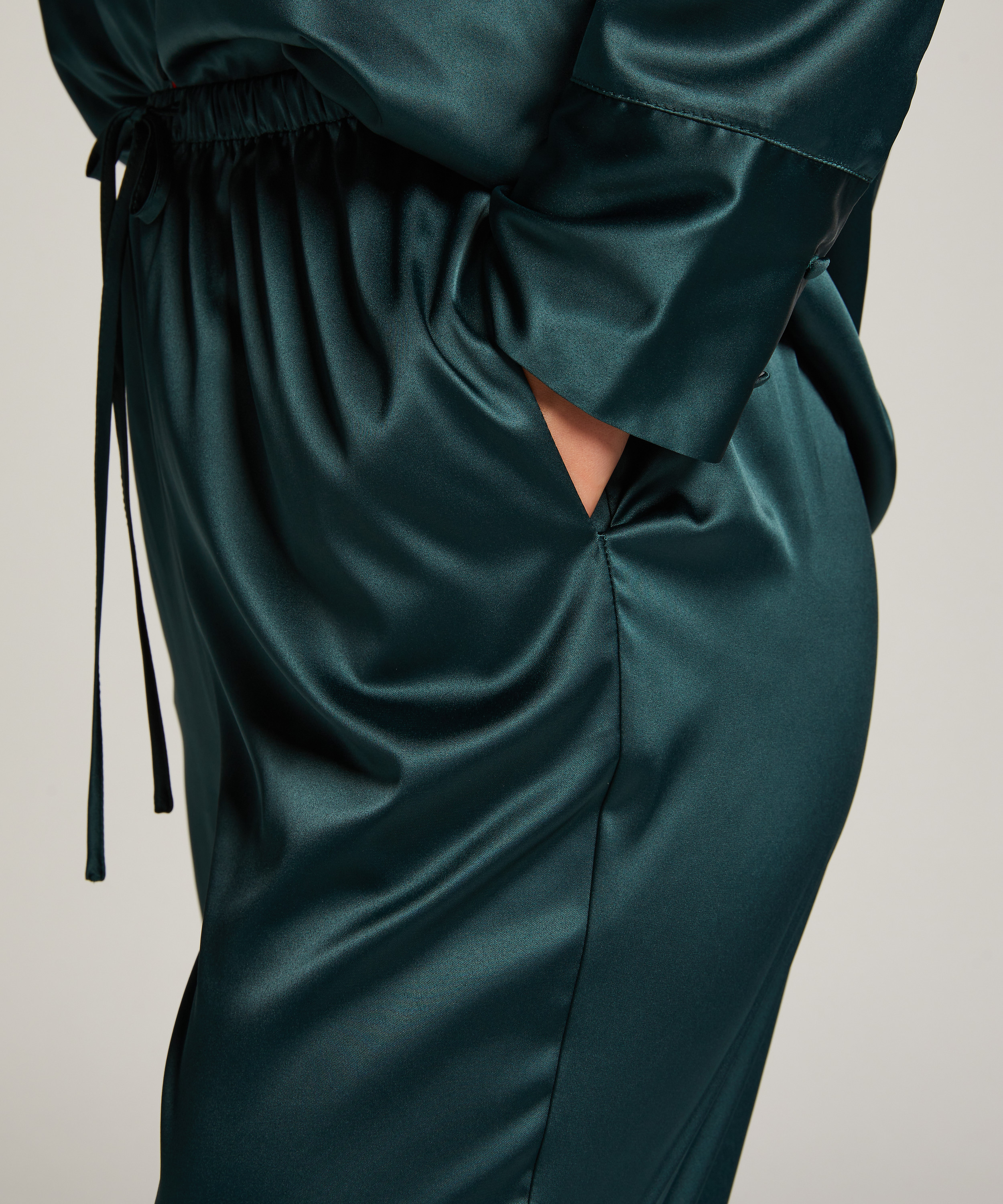 Satin-byxor, Rosa, main