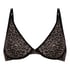 Icke formpressad bygel-bh Leopard  Tara, Svart