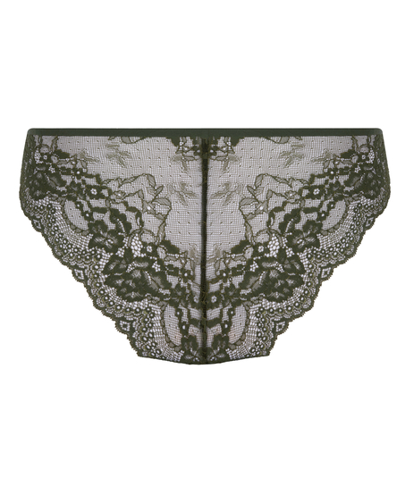 Brazilian-trosa Invisible Lace Back, Grön