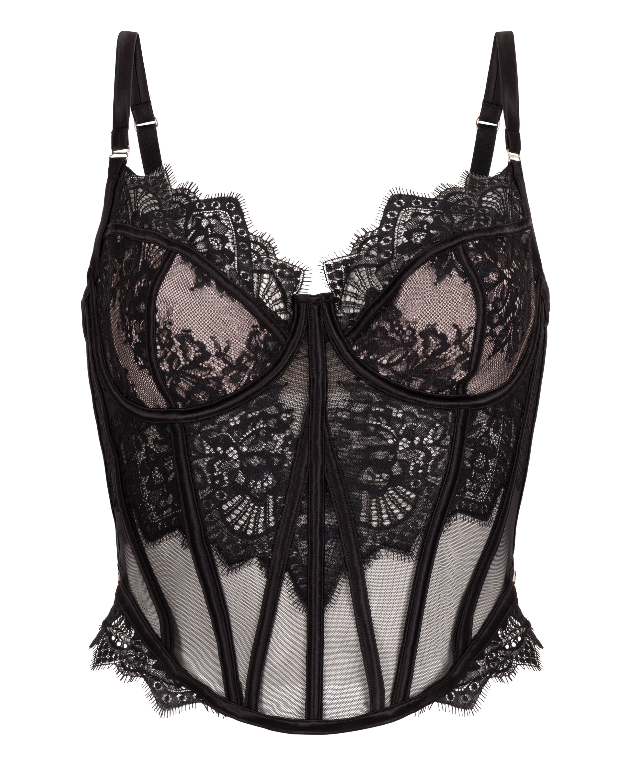 Bustier Zoe, Svart