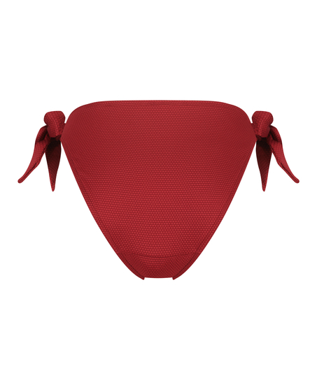 Scallop bikiniunderdel, röd