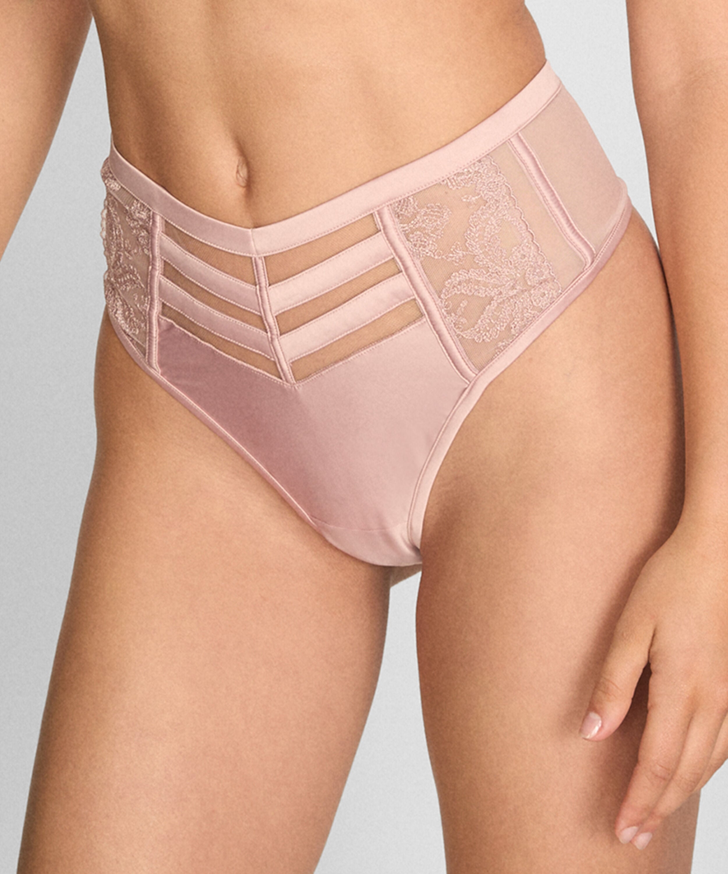 Högskuren String Rosa