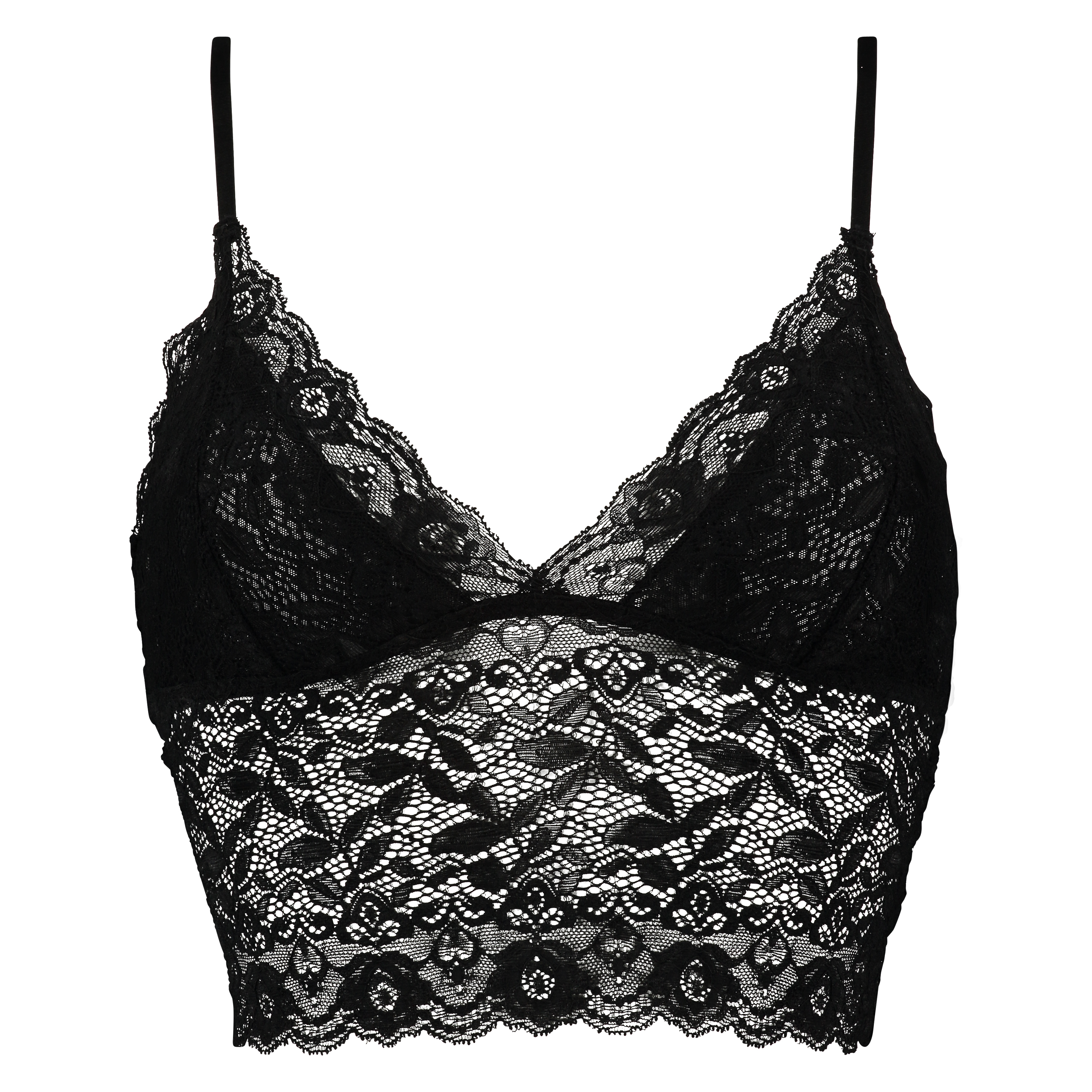 Bralette longline Fancy, Svart, main