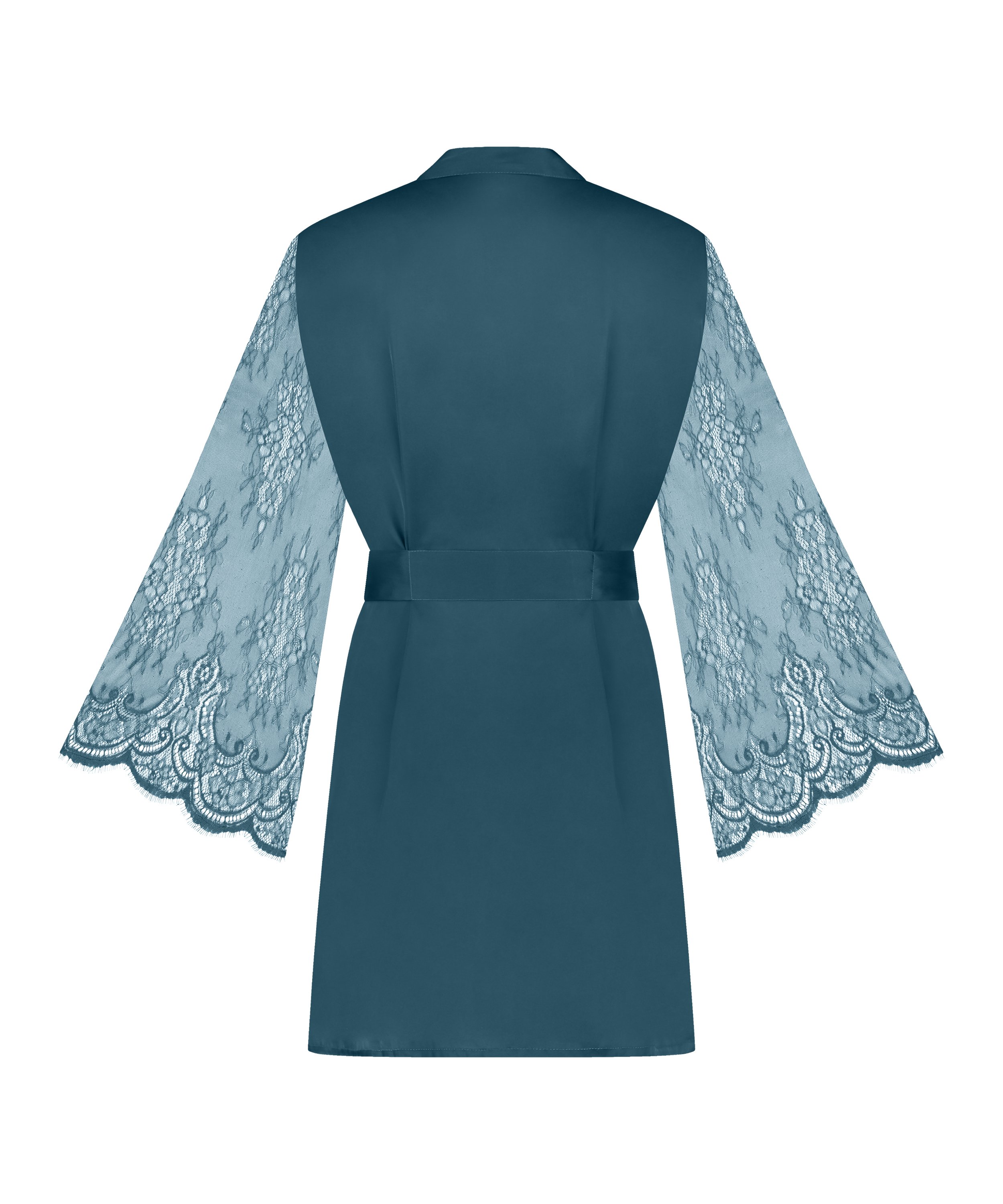 Kimono Satin, Blå, main