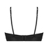 Icke-formpressad longline-bh med bygel Luna, Svart