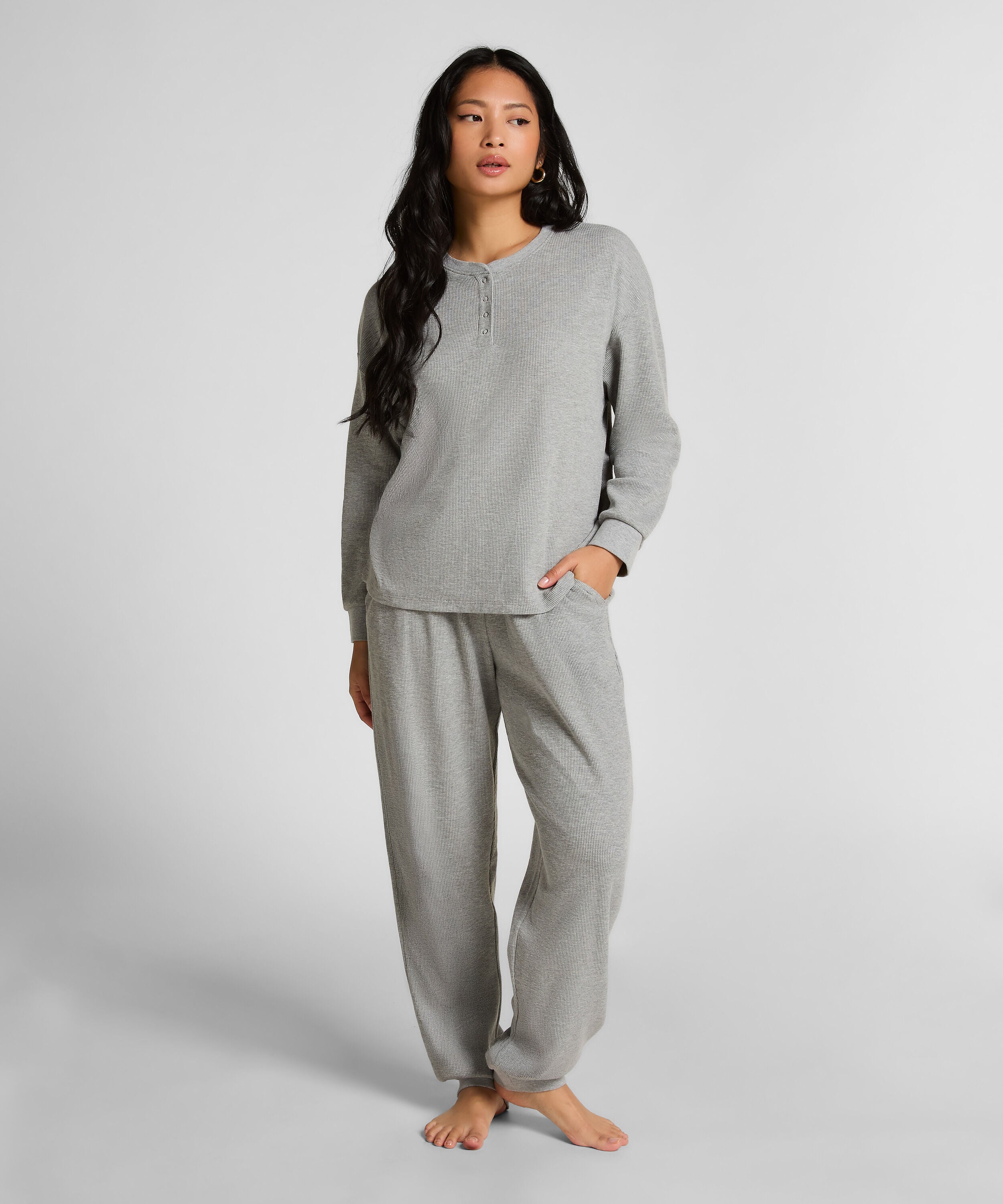 Top Waffle Henley