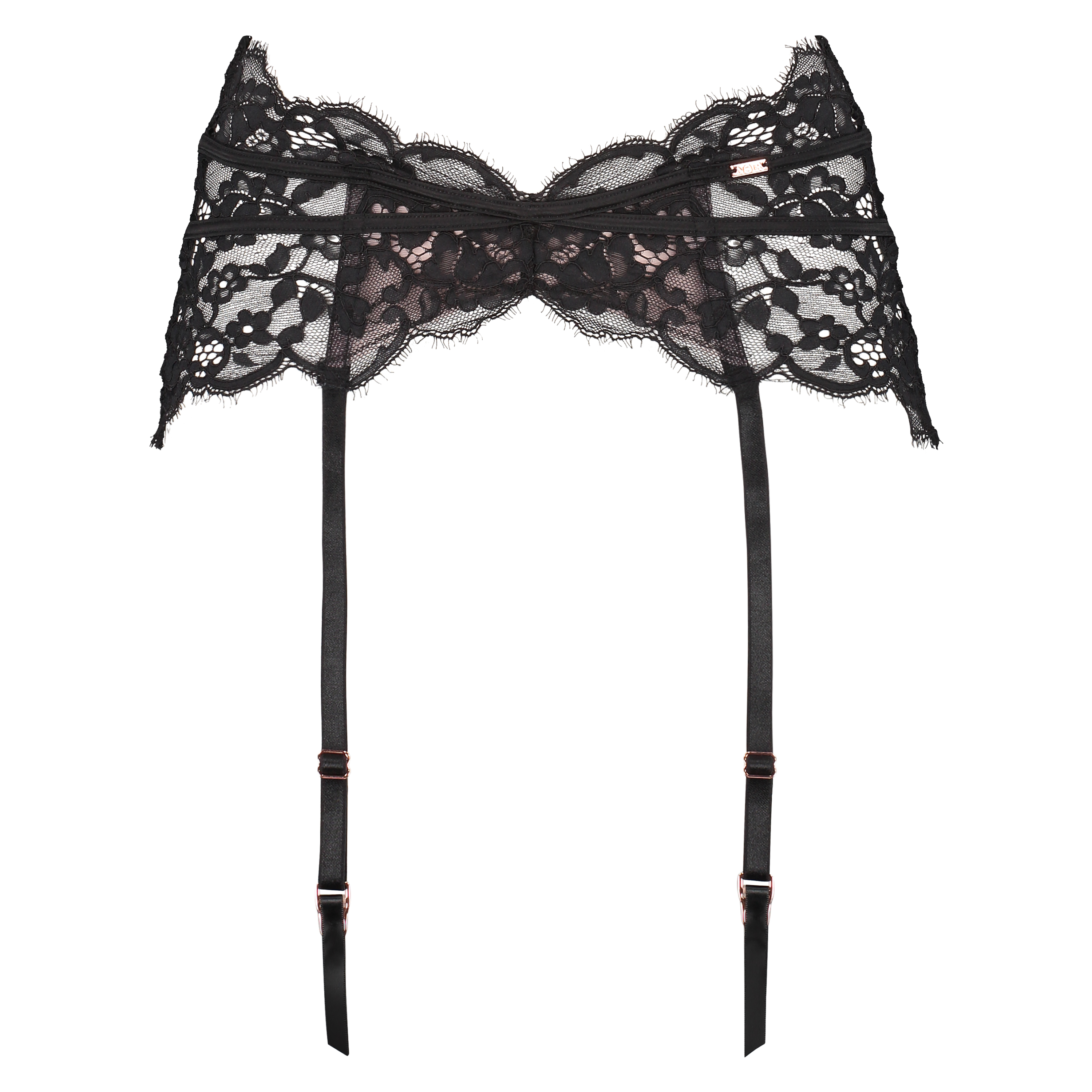 Strumpeband Poppy, Svart, main