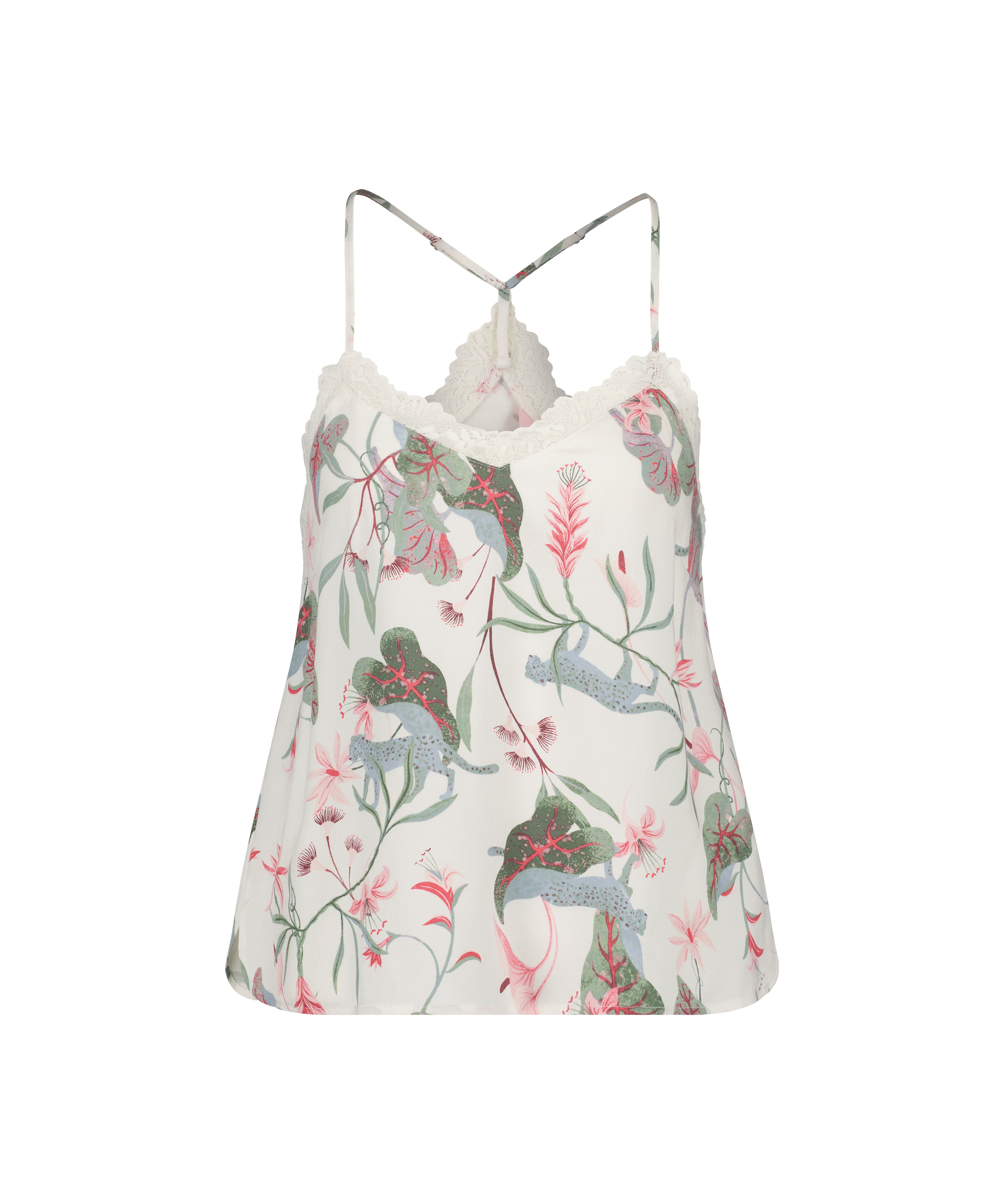 Linne Woven Lace, Vit, main