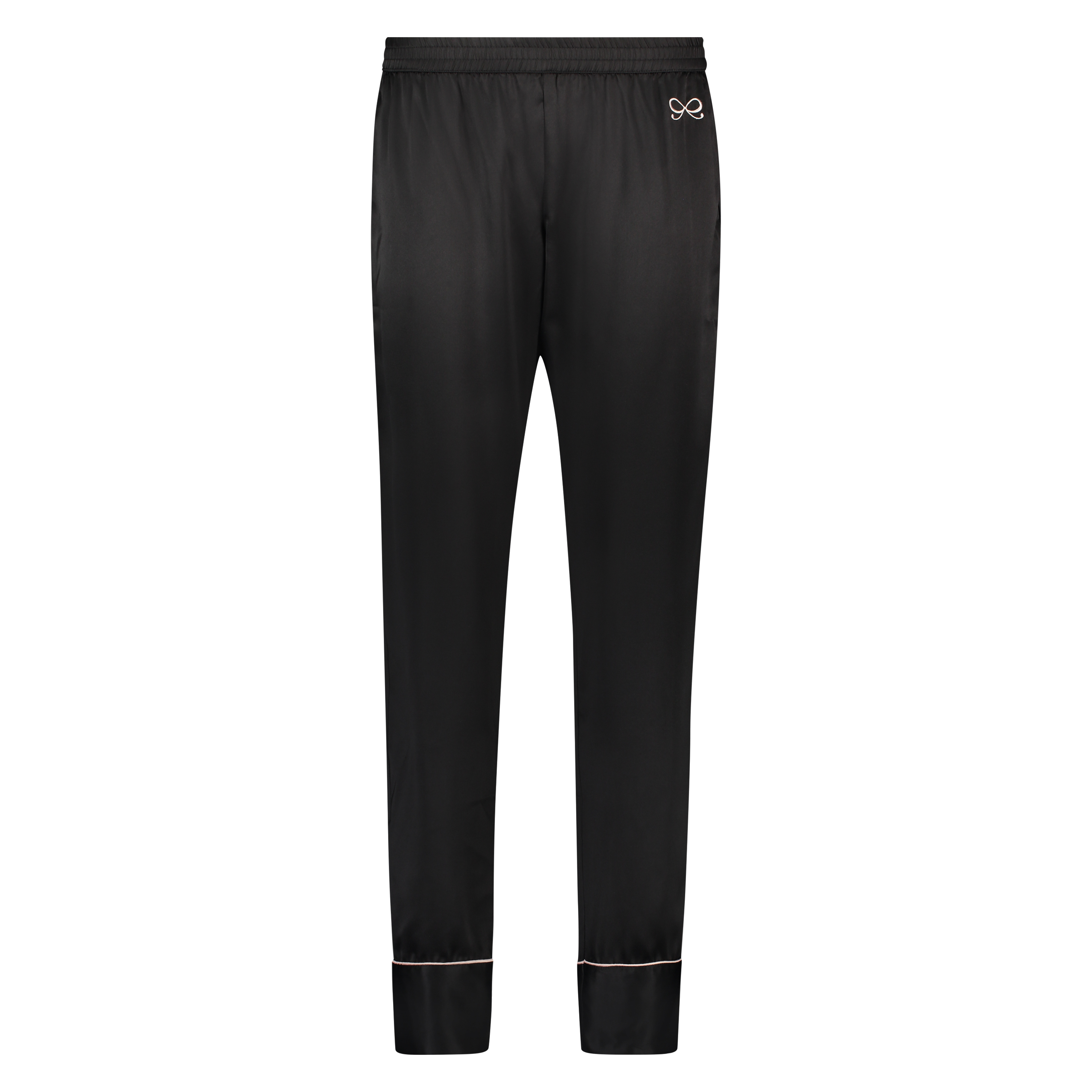 Pyjamasbyxor Satin Bow, Svart, main