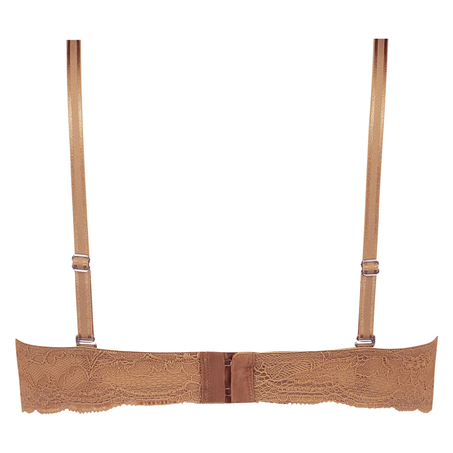 Formpressad axelbandslös bygel-bh Angie, Beige