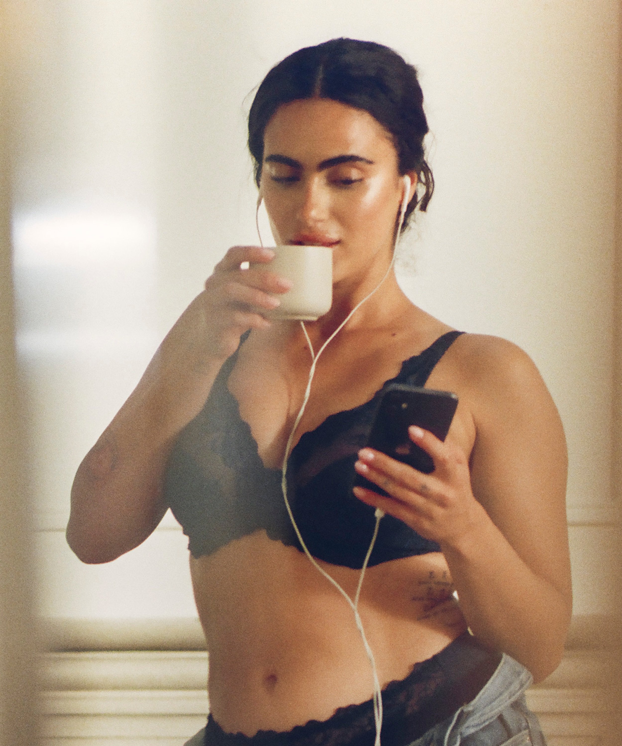 Icke formpressad bygel-bh Diva, Bl&aring;, main