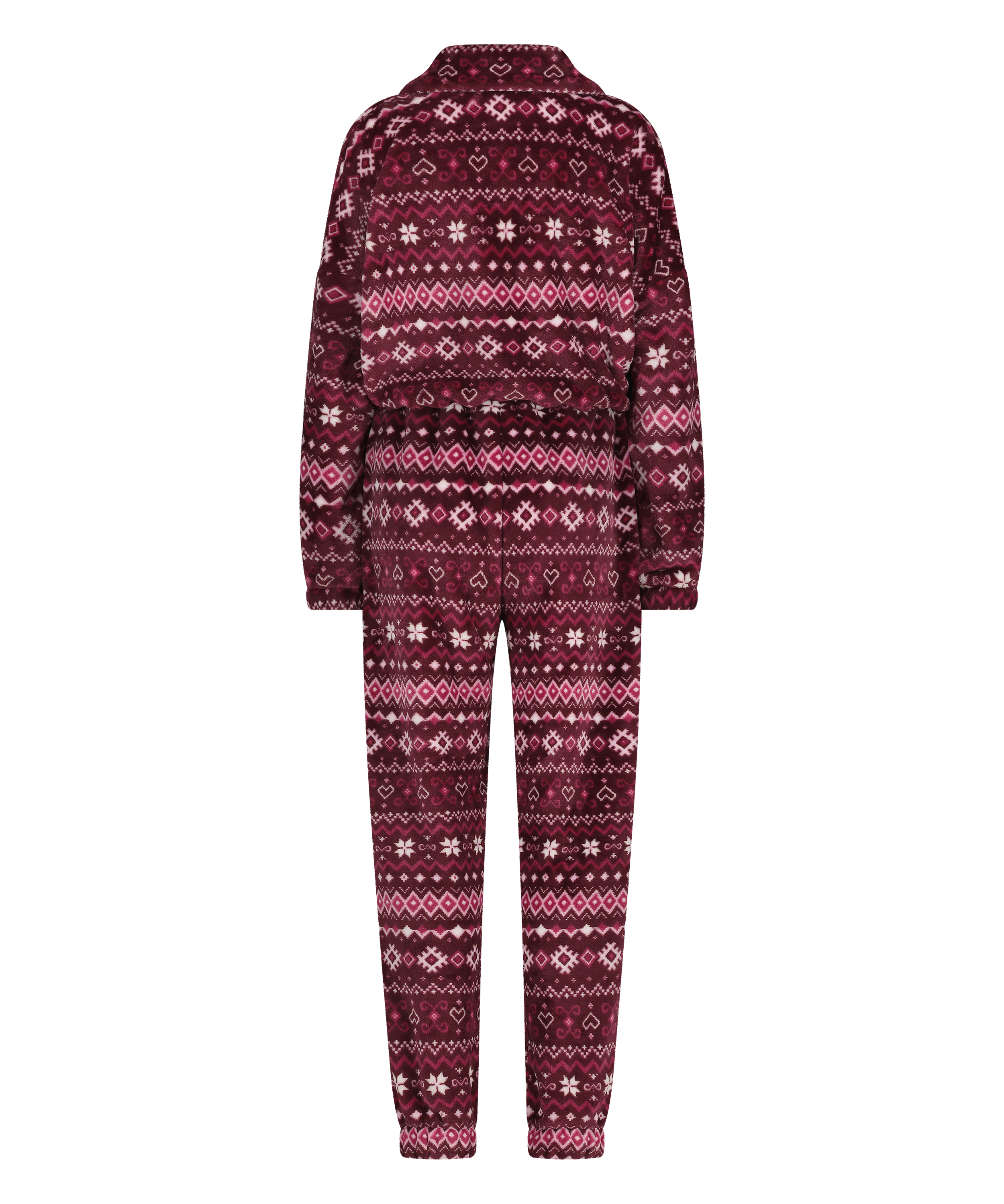 Onesie-fleece, Röd, main