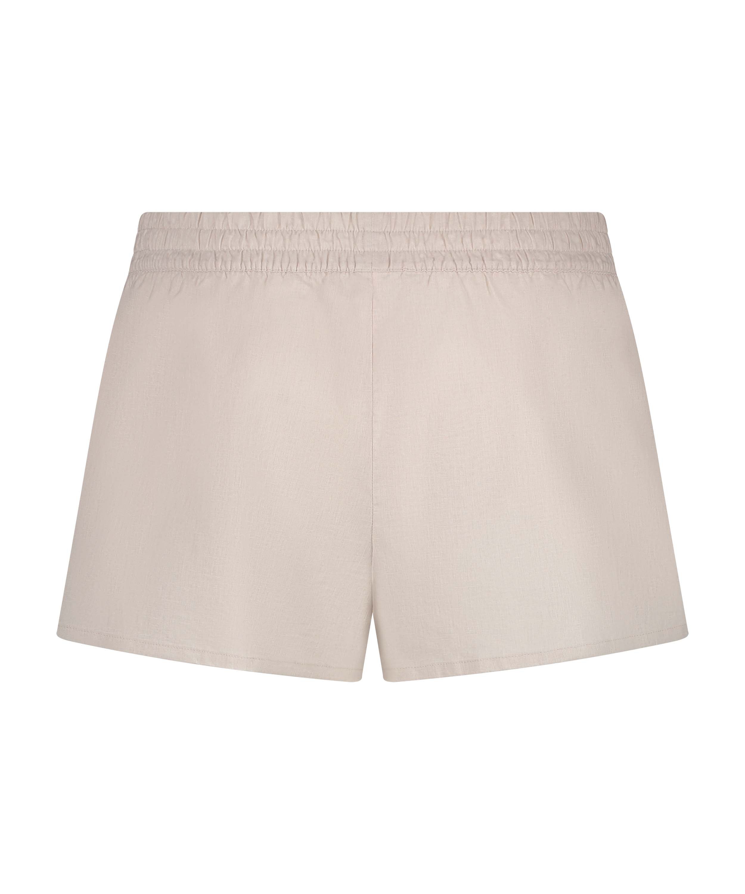 Pyjamas shorts Linne, Beige, main