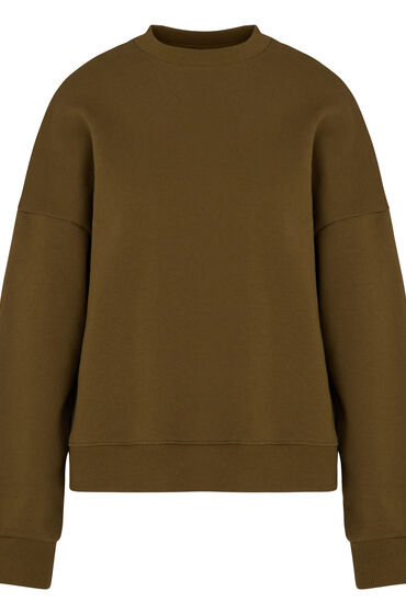 Hunkemöller Sweat med Rund Hals i Borstad Sweatkvalitet sweatshirts dam – bild 3