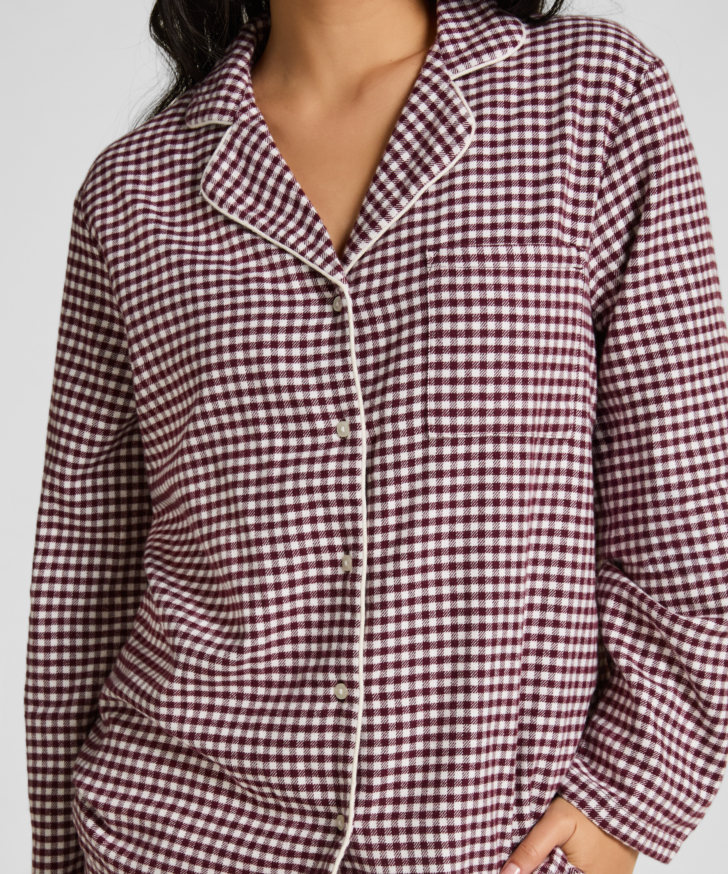 Pyjamastopp Flanel Essentials, Lila, main