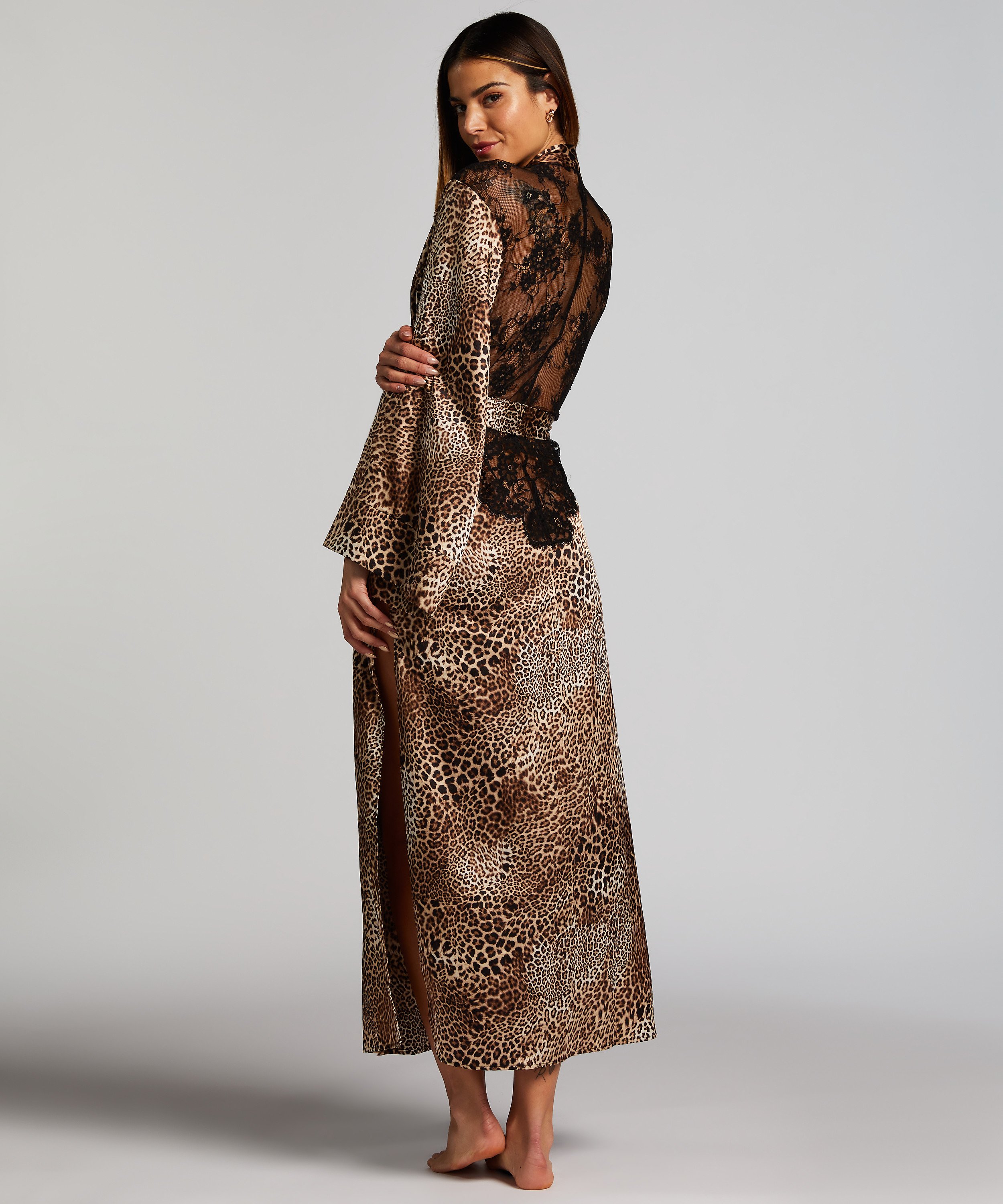 Kimono Leo Maya, Svart, main