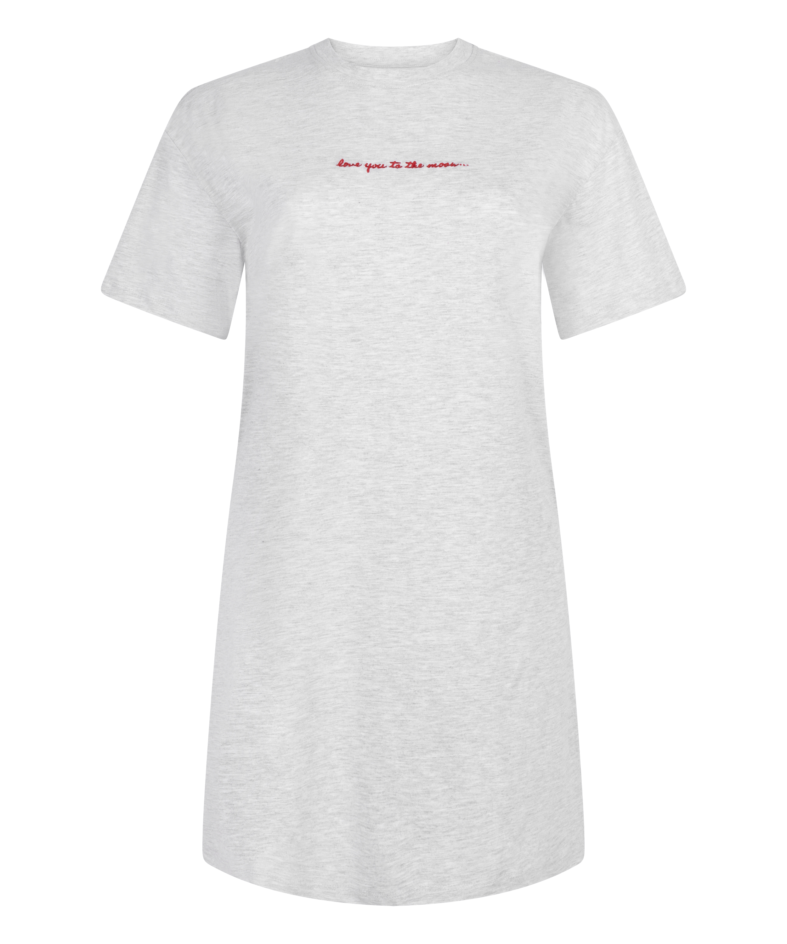 Nattskjorta med rund hals, Gr&aring;, main