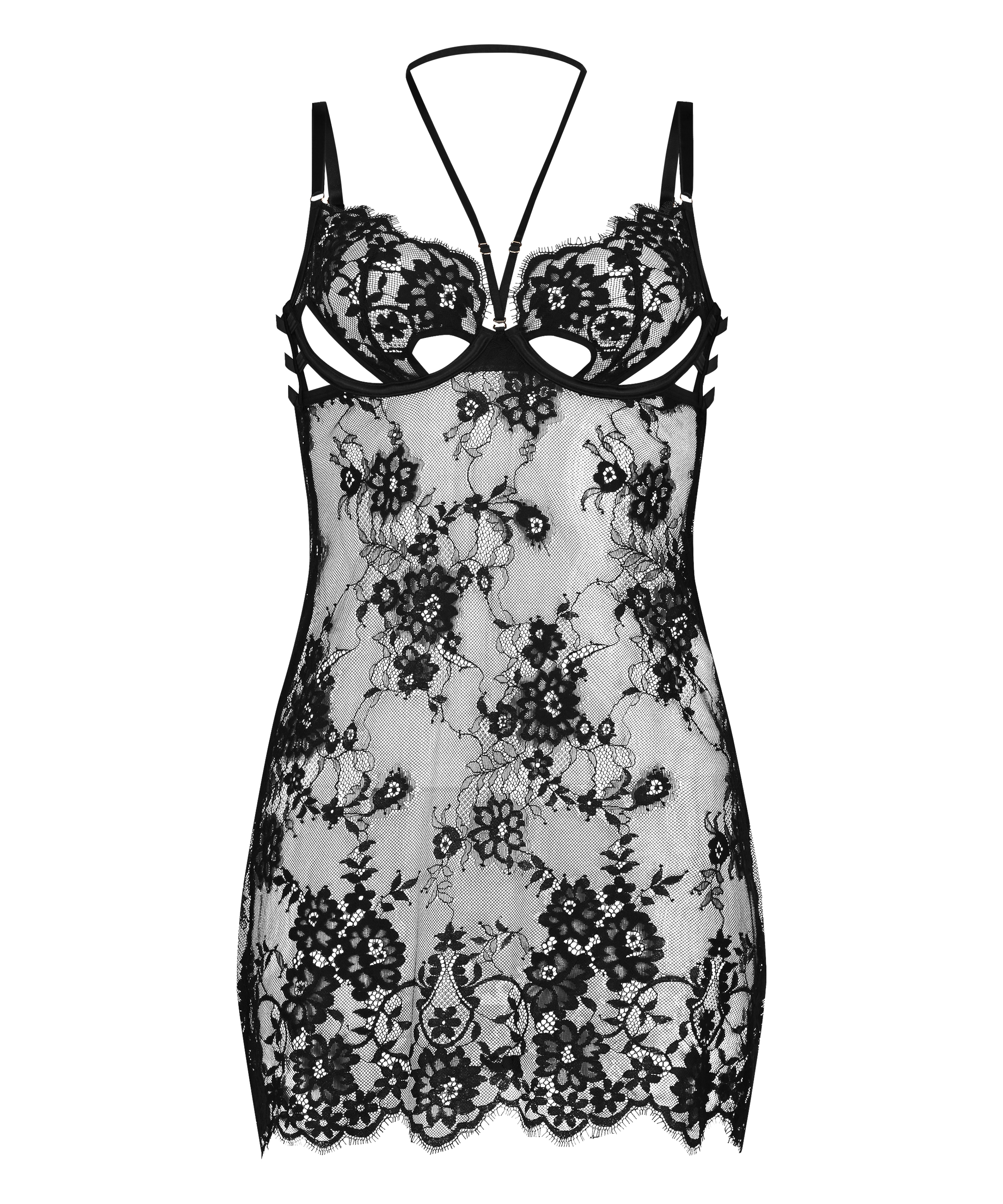 Slipklänning Mya, Svart, main