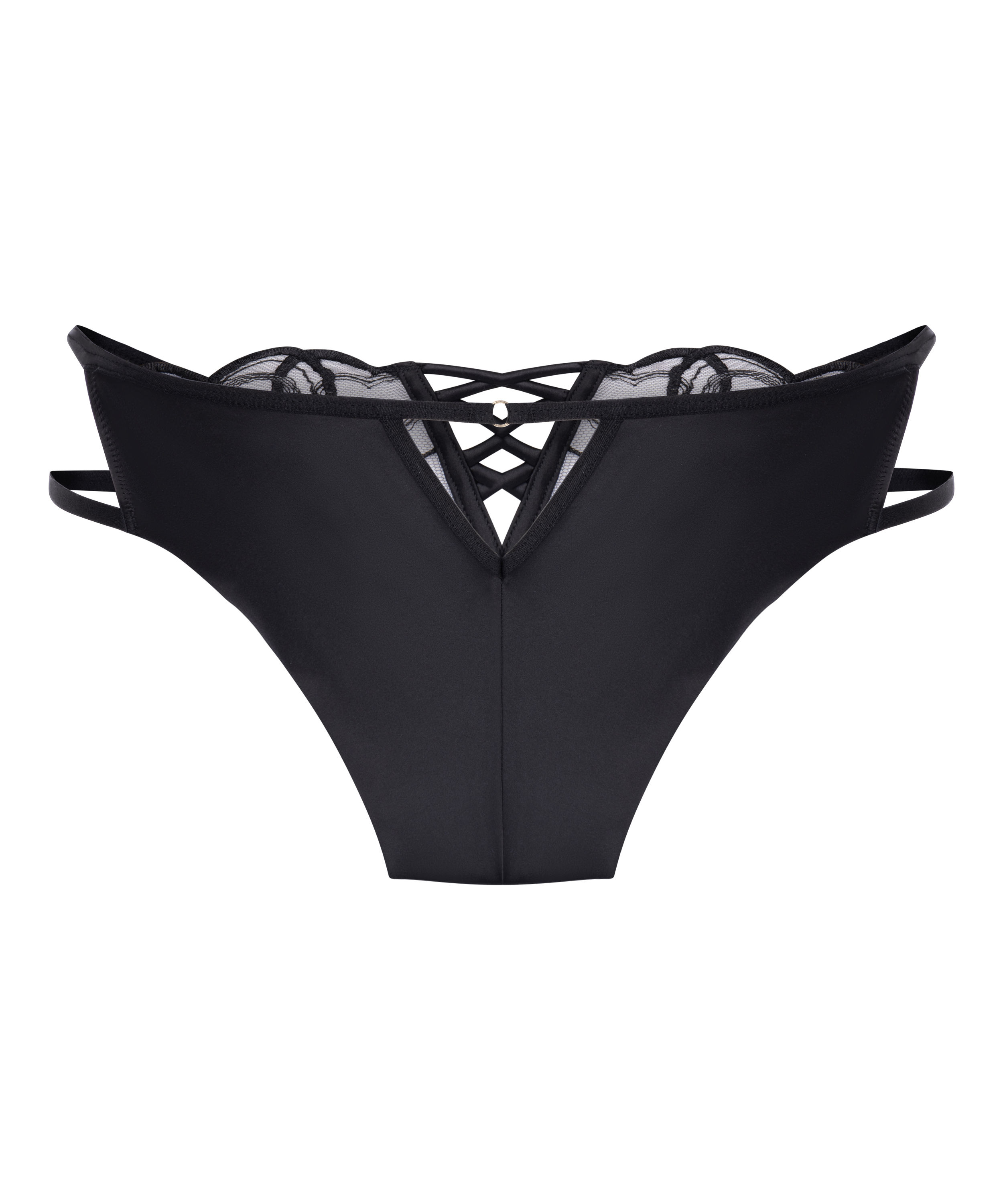 Olivia h&ouml;gt skuren brazilian-trosa, Svart, main