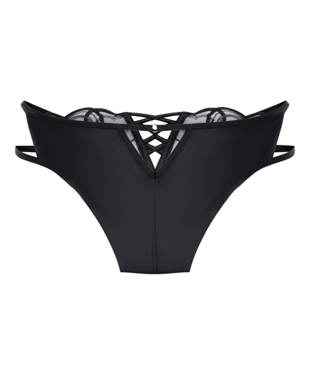 Olivia h&ouml;gt skuren brazilian-trosa, Svart