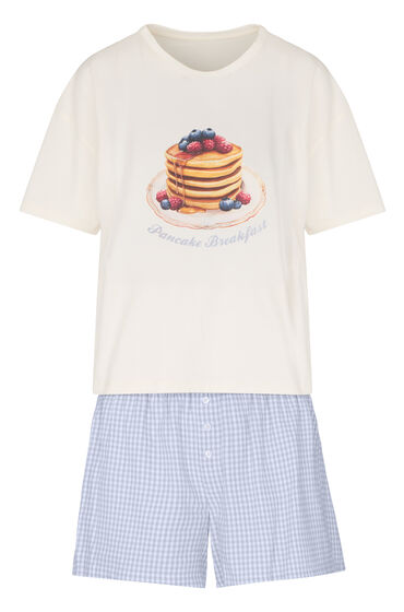 Hunkemöller Pyjamasset med Shorts och T-shirt dam – bild 3