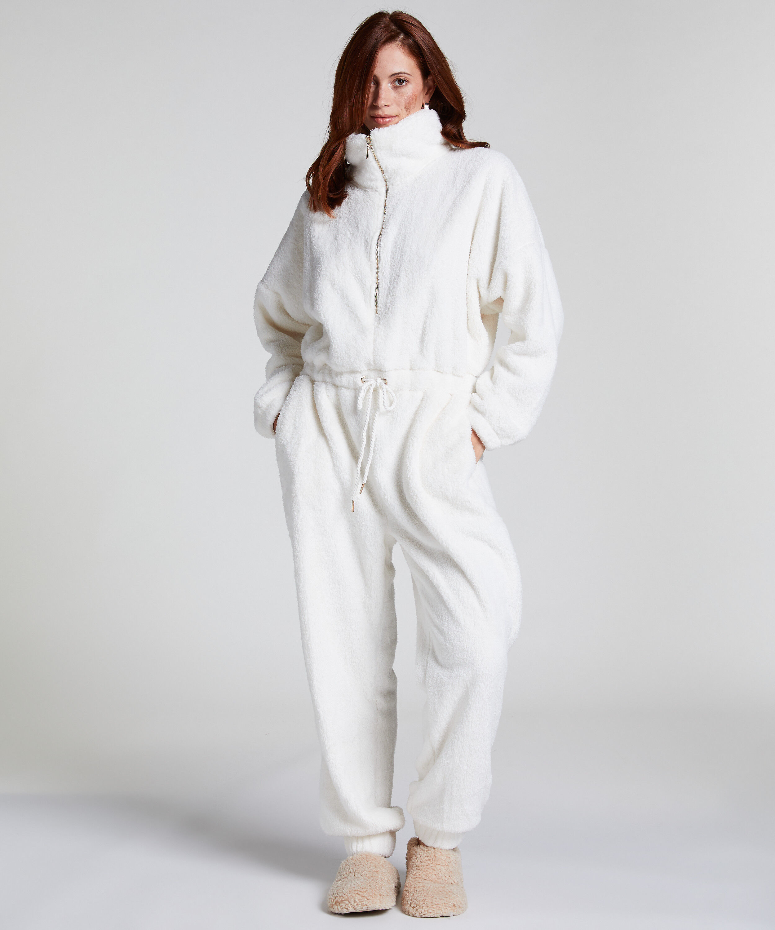 Onesie Fleece, Vit