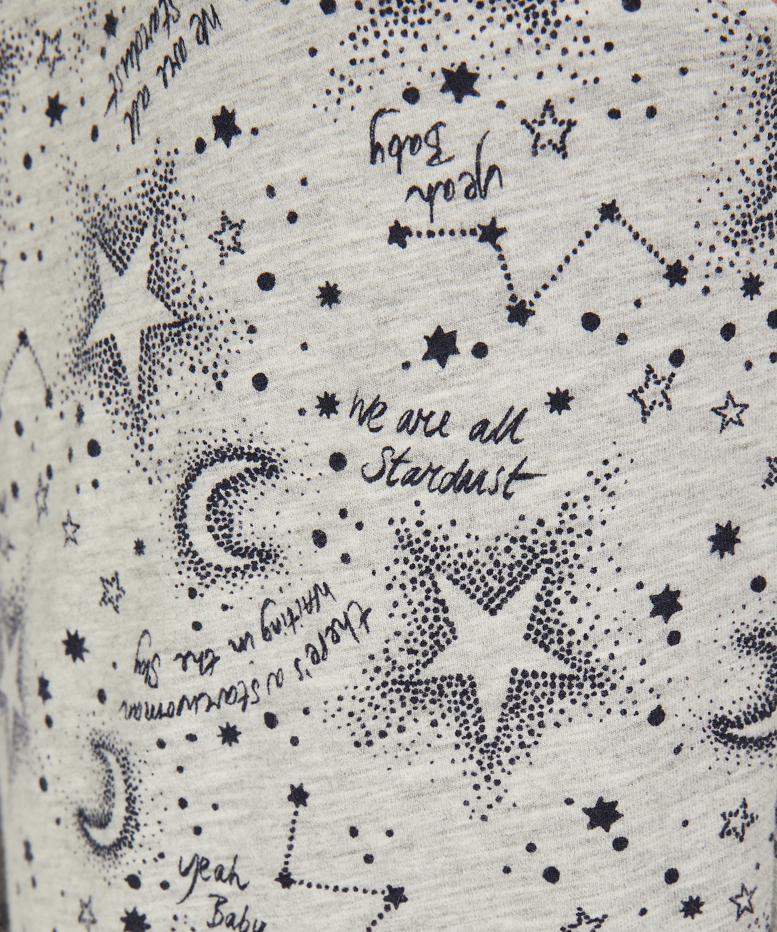 Pyjamasbyxor i jersey, Grå, main