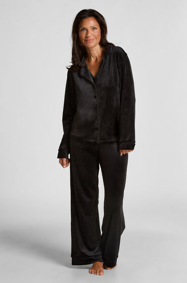 Hunkemöller Velvet pyjamasbyxor Svart