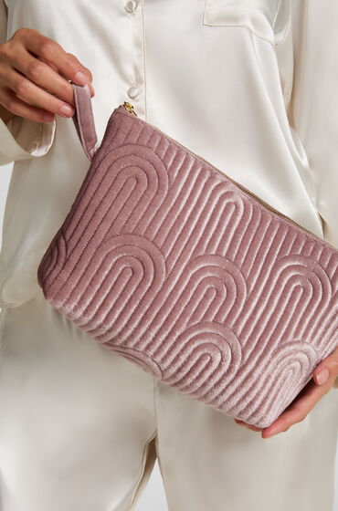 Hunkemöller Sminkväska i velour, liten