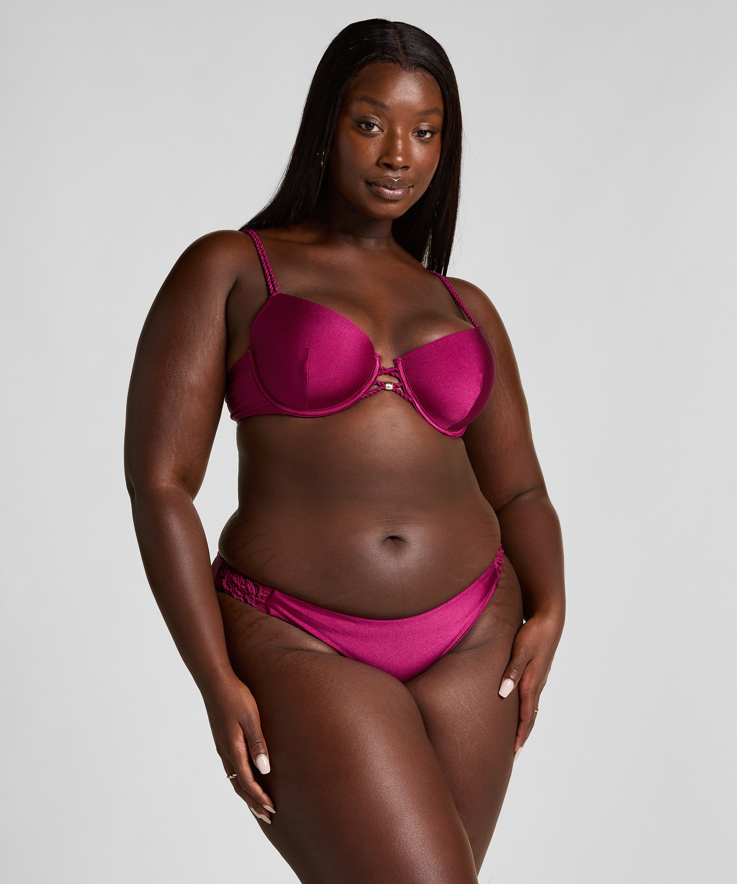 Marrakech formpressad bikiniöverdel med bygel, Röd, main