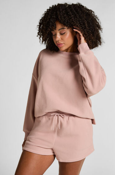 Hunkemöller Sportiga fleece-shorts Rosa