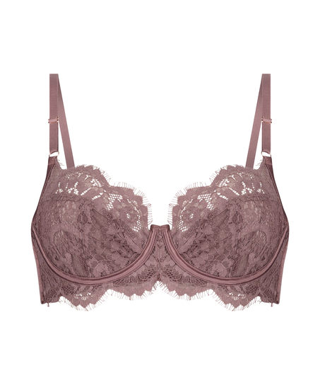 Ovadderad bygel-bh Hannako, Lila