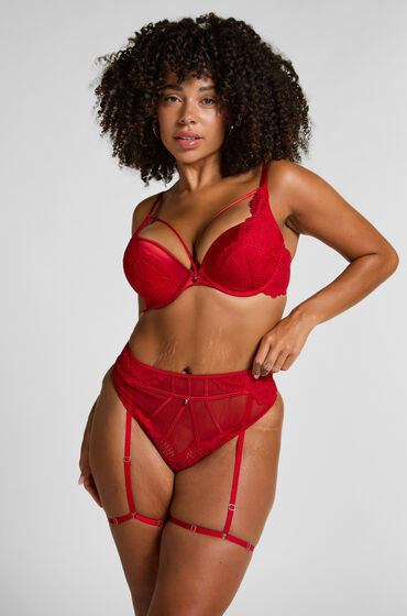 Hunkemöller Whitney strumpebandsstringtrosa Röd