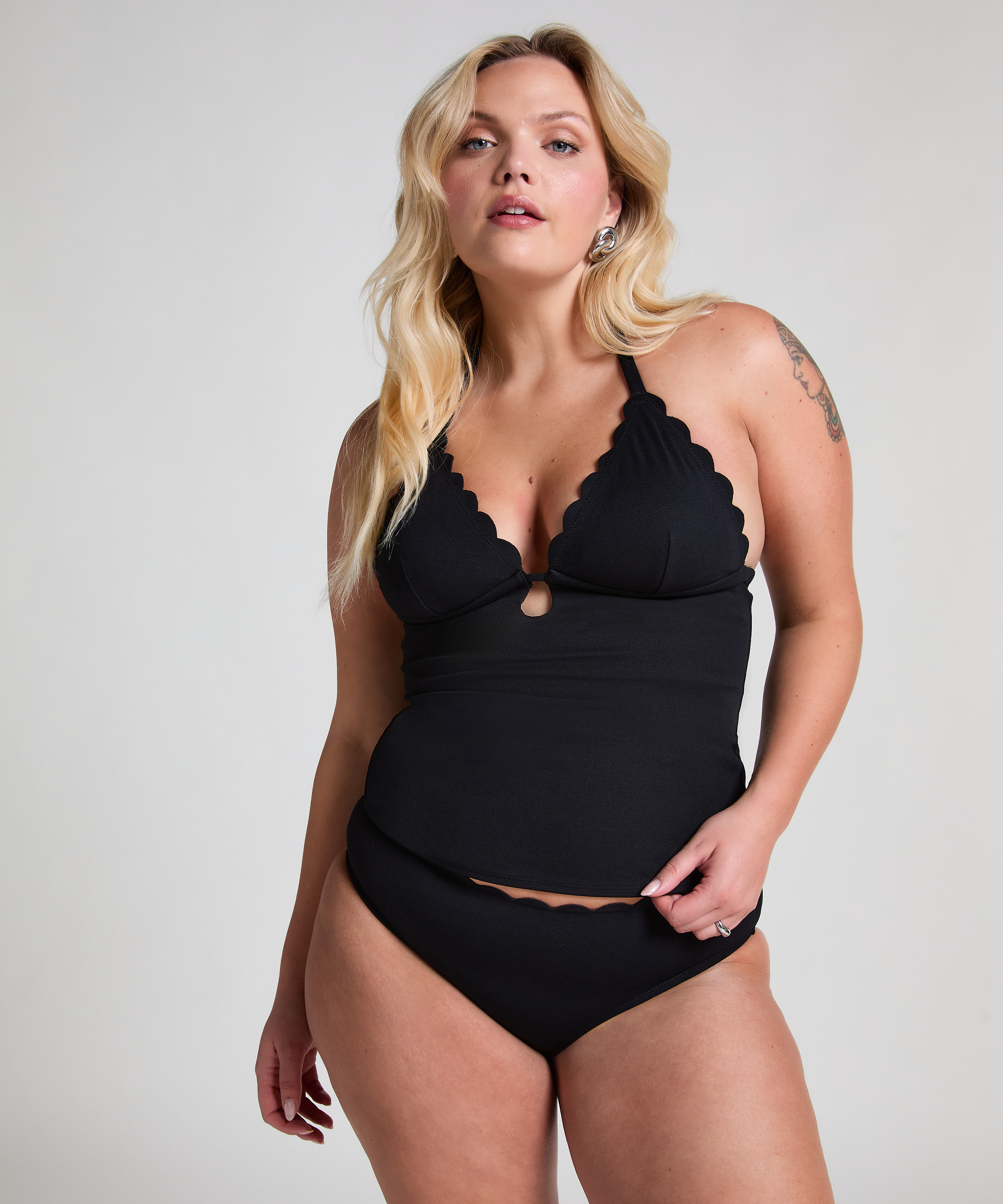 Scallop Rio bikiniunderdel, Svart, main