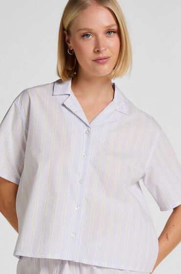 Hunkemöller Randig Bomullsjacka Lila