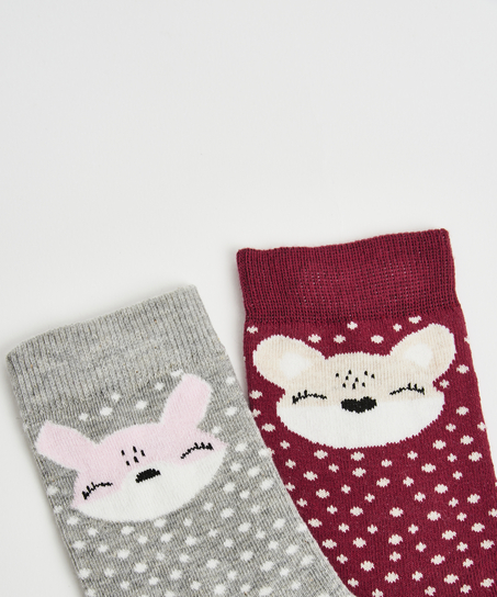 2 Par Strumpor, Grå