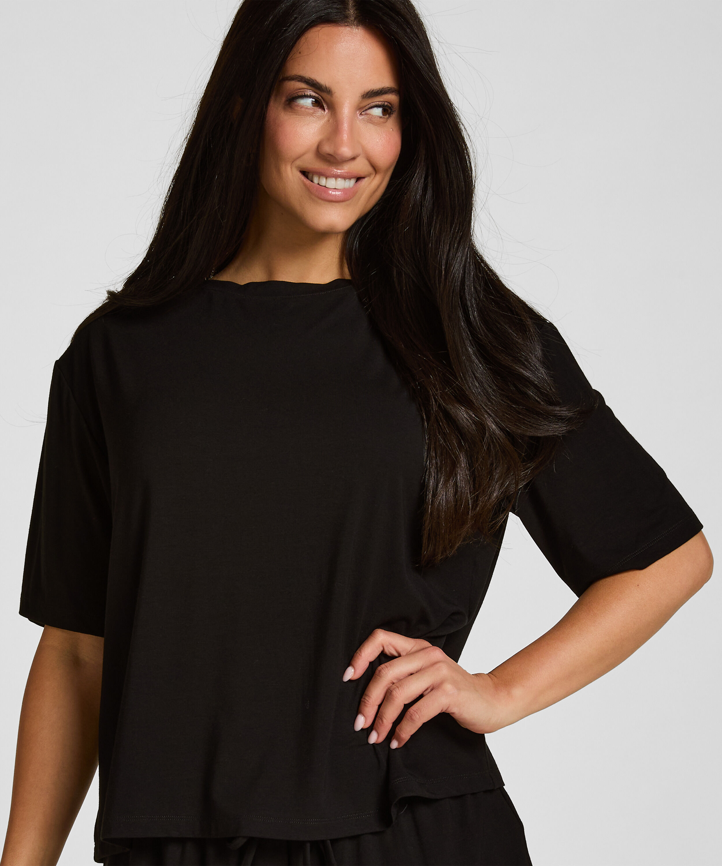 Pyjamas Set Randig Henley