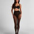 Tights 30 Denier tryck, Svart